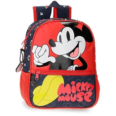 Abbildung von Disney Mickey Mouse Fashion Vorschulrucksack, anpassbar, 23 x 28 10 cm, Mikrofaser, 6,44 l, bunt, anpassbar an den Trolley
