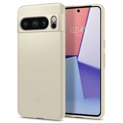 Abbildung von Google Pixel 8 Pro Hülle Kunststoff Spigen Hard Case/Backcover Handyhülle Beige