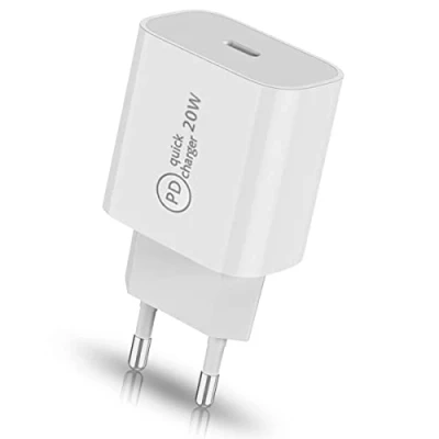 Abbildung von USB C Netzteil Schnellladegerät PD Ladegerät 20W Lade Power Charger Adapter Weiß