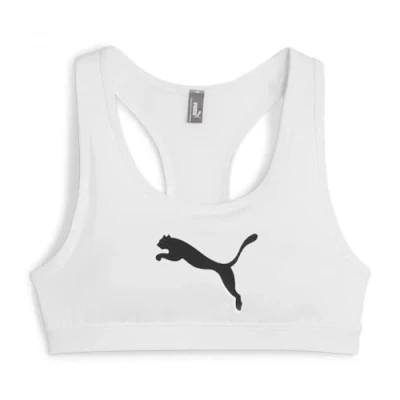 Abbildung von Puma Keeps BRA Sportbh mit mittlerer Stützkraft, Damen, Größe: Small, White