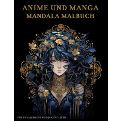 Abbildung von Anime und Manga Malbuch Für Erwachsene Jugendliche: Japanische Mädchen Designs: Anti Stress Geschenke Stressabbau Entspannung