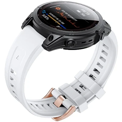 Abbildung von Shieranlee Fenix 7S Armband,Silikon Sportarmband 20 mm Easy Fit für Garmin 7S/Fenix 5S Plus/Fenix 6S Pro/Fenix Solar/Fenix Sapphire Solar