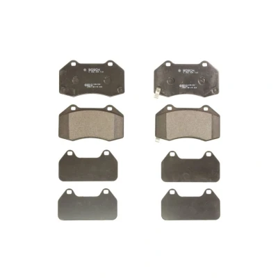 Abbildung von BOSCH 0 986 494 718 Bremsbelagsatz Low Metallic mit akustischer Verschleißwarnung Anti Quietsch Blech OPEL: Corsa E Schrägheck, D Schrägheck