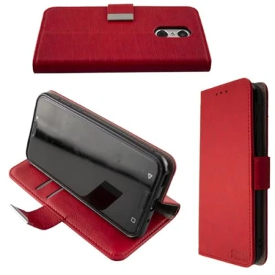 Abbildung von caseroxx Handy Hülle Tasche kompatibel mit Emporia Smart 3 Bookstyle Case Wallet in rot