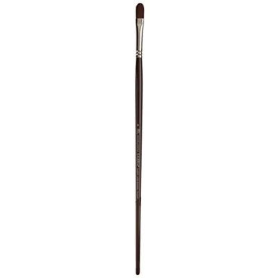 Abbildung von Winsor &amp; Newton 5732008 Galeria Acrylpinsel, aus Synthetikfasern, ideale Kontrolle für dickere Farbaufträge, langer Stiel, Filbertpinsel Nr.8, 10mm
