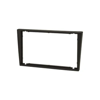Abbildung von Audioproject A386 Autoradio Radioblende 2 DIN für Opel Corsa C Combo Omega Astra Vectra Meriva Vivaro Agila Doppel Einbaurahmen Blende schwarz
