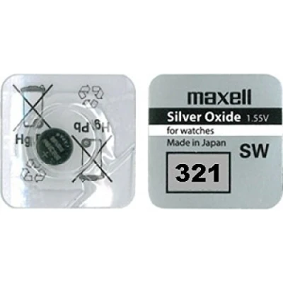 Abbildung von Maxell 321 Uhrenbatterie, SR616SW Knopfzelle