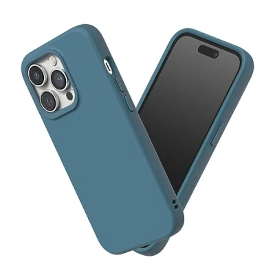 Abbildung von RhinoShield Case kompatibel mit [iPhone 14 Pro Max] SolidSuit Stoßdämpfende &amp; schlanke Schutzhülle Premium Finish 3.5 Meter Fallschutz Ozeanblau