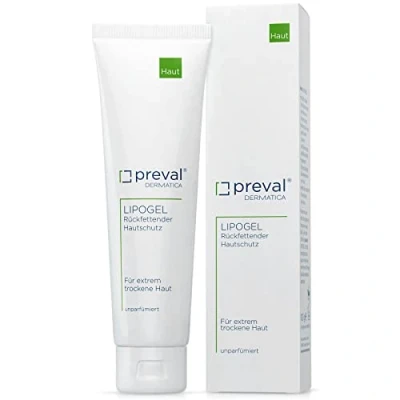Abbildung von preval® LIPOGEL Handcreme 100 g Rückfettender Haut und Kälteschutz für extrem trockene