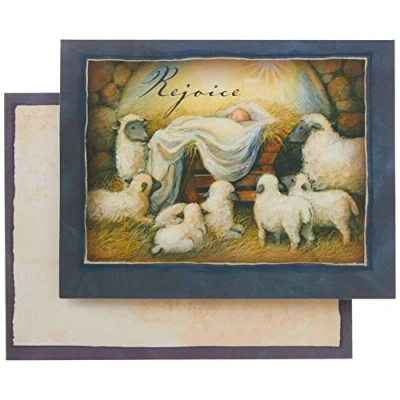 Abbildung von Lang Weihnachtskarten Rejoice in Box, Kunstwerk von Susan Winget, 18 Karten, 19 Umschläge, 13,7 x 17,5 cm