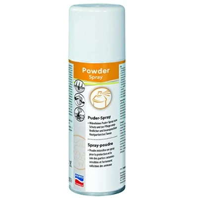 Abbildung von Agrochemica Puderspray Spray Doppelpack 2 x 400 ml Powderspray zum Schutz und zur Pflege empfindlicher beanspruchter Hautpartien bei Tieren Ohne Antibiotika