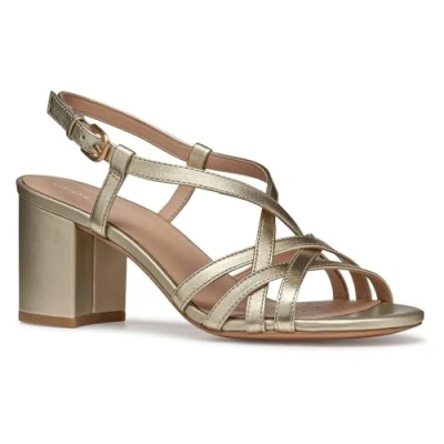 Abbildung von Geox D Virnilisa S Riemensandalette, Damen, Größe: 38, Light gold Schuhe