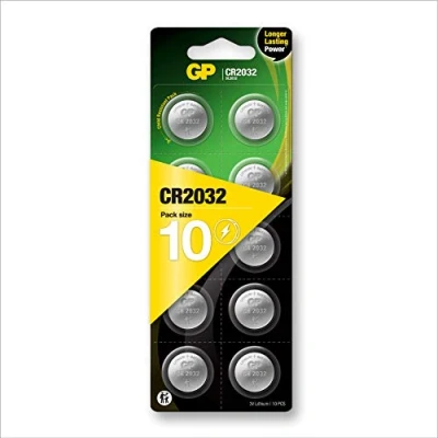 Abbildung von GP Batteries Lithium Knopfzelle CR2032, 3V, 10 Stück