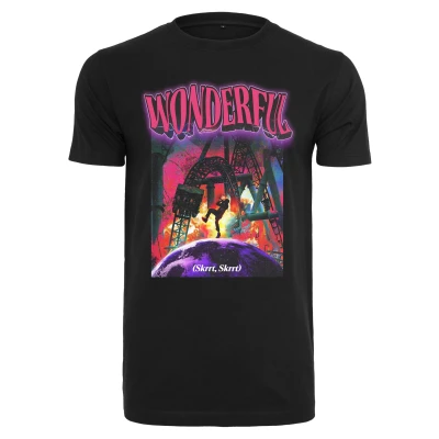 Abbildung von Mister Tee Wonderful Tshirt print, Herren, Größe: 4XL, Black