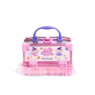 Abbildung von MARTINELIA Schminkkoffer für Kinder, Féérie komplettes Make up Set Mädchen Geschenkbox und Maniküre Kinder ohne Schadstoffe Geschenk ab 3 Jahren