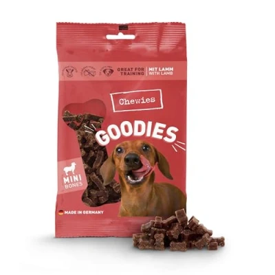 Abbildung von Chewies Hundeleckerli Training Mini Lamm Knöchelchen 125 g Hundesnacks zuckerfrei &amp; mit hohem Fleischanteil ideal als Trainings Leckerli für Ihren Hund