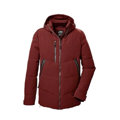 Abbildung von killtec Herren Steppjacke/Funktionsjacke in Daunenoptik mit Kapuze KOW 1 MN QLTD JCKT, gebranntes rot, 4XL, 41837 000