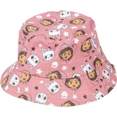 Abbildung von Kinderhut von Gabby&#039;s Dollhouse Rosa Maß 52 cm Hut für Mädchen Hergestellt aus 100% Baumwolle Gabby und Panty Print Originalprodukt Designed in Spain, Pink, One Size, rose, size