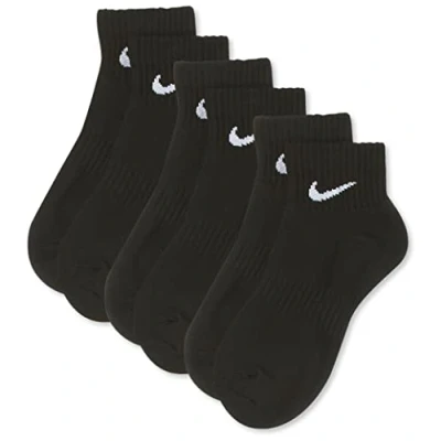 Abbildung von Nike Erwachsene Everyday Lightweight Ankle (3 Paar) Socken, Black/White, M (38 42 EU)