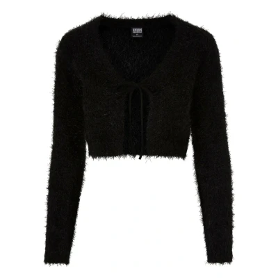 Abbildung von Urban Classics TIED Cropped Strickjacke, Damen, Größe: XXL, Black