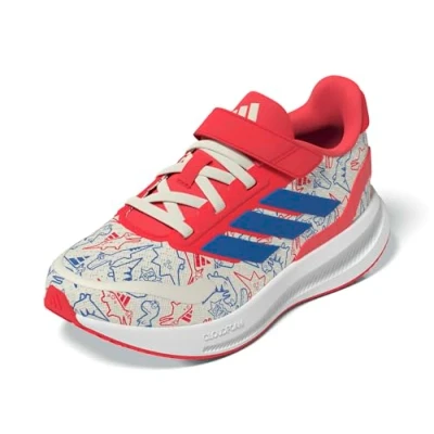 Abbildung von adidas Performance Runfalcon Unisex Laufschuh Straße für Kinder, Größe: 33.5, Off white/bright royal/semi lucid red Schuhe