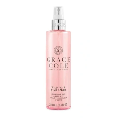 Abbildung von Grace Cole Wild Fig &amp; Pink Cedar Body Mist, Hydrating Formula, Light on Hair and Skin, Leaves you Feeling Smelling Fresh All Day 250ml