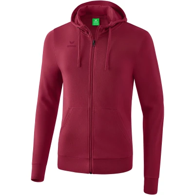 Abbildung von Erima Kinder Basic Kapuzensweat Jacke, Bordeaux, 140