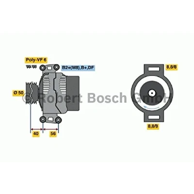 Abbildung von BOSCH 0 986 047 660 Lichtmaschine 14V 120A JEEP: GRAND CHEROKEE 2