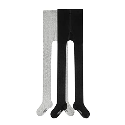 Abbildung von camano Online SOFT 2 PACK Strumpfhose für Kinder, Größe: 122/128, Black