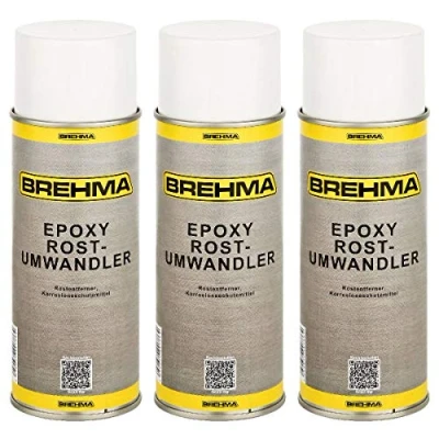 Abbildung von BREHMA 3X Epoxy Rostumwandler Spray 400ml Rostentferner Rostschutz Roststopp