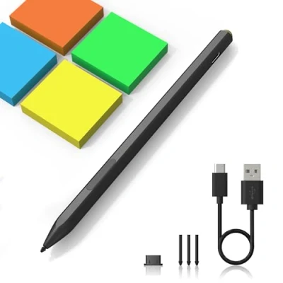 Abbildung von Surface Stylus Stift Magnetischer Pen für Microsoft 4096 Druck Tilt &amp; Palm Rejection Pencil Pro 11/10/9/8/X/7/6/5/4/3, Go 4/3/2/1/Laptop/Studio/Book