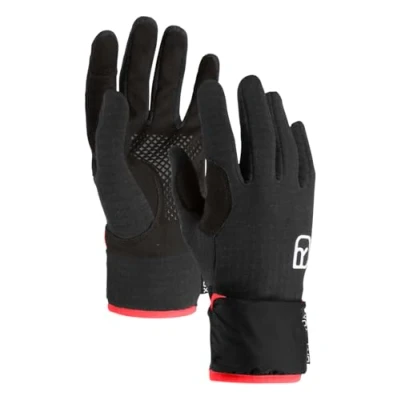Abbildung von Ortovox Fleece Grid Cover Glove W Damen (Schwarz XS ) Fingerhandschuhe