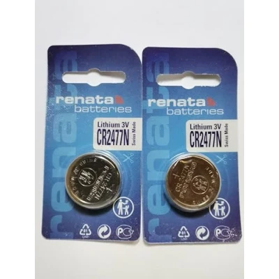 Abbildung von Renata Batteries CR2477 Batterien, 3 V, Lithium Knopfzelle 2477, 2 Stück