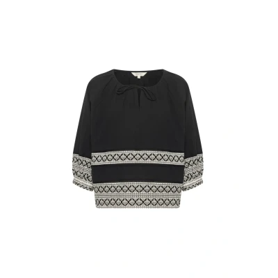 Abbildung von Part Two Jeddy Bluse, Damen, Größe: 36, Black border print