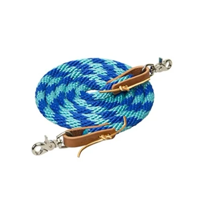 Abbildung von Weaver Leather Unisex Erwachsene W2ACM Pferdezügel, Schillerndes Blau/Türkis, 5 8 x US