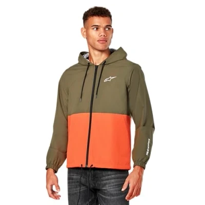 Abbildung von Alpinestars Speeder Windbreaker Jacket Herren Sportlicher Jacke Outdoorjacke für Männer Militärgrün/Orange XL