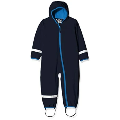 Abbildung von Playshoes Unisex Kinder Softshell Overall Fleece Gefüttert Outdoor Jumpsuit, marine, 68