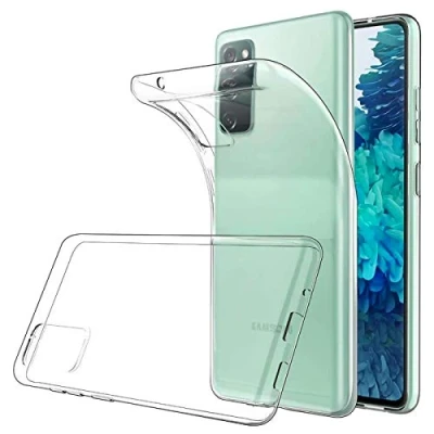 Abbildung von Verco Handyhülle für Samsung S20 FE Case, Handy Cover Galaxy Hülle Transparent Dünn Klar Silikon, durchsichtig