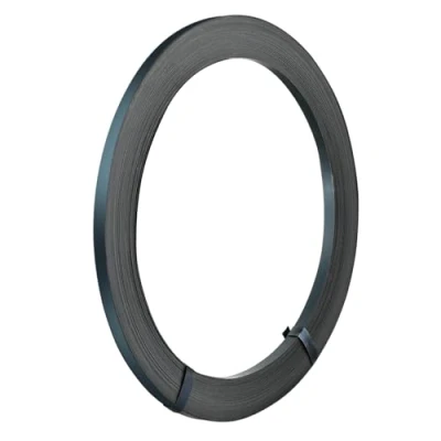 Abbildung von VEVOR Umreifungsband aus Stahl, 100 m Länge x 12,7 mm Breite 0,4 Dicke, 500 kg Bruchfestigkeit, Stahlband für Paletten, tragbare, starke Verpackungsbänder Metall, schwarz