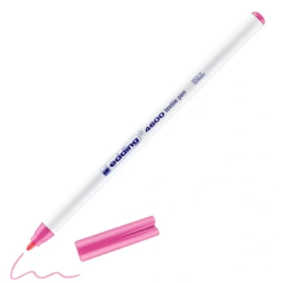 Abbildung von 10 x edding Textilpen 4600 Rundspitze 1mm rosa