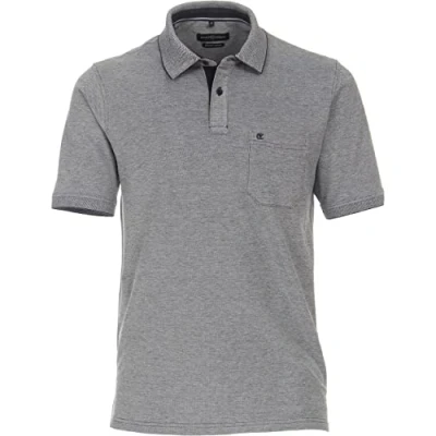 Abbildung von Casamoda Poloshirt, Herren, Größe: Large, Graues dunkelblau