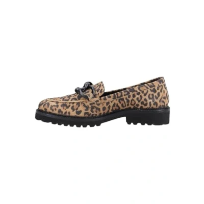 Abbildung von Hush Puppies Gianna Leder Damen Leoparden Slipper