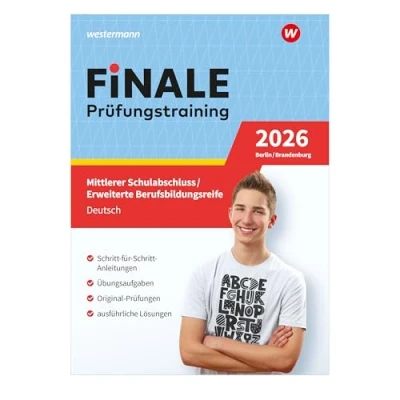 Abbildung von FiNALE Prüfungstraining Mittlerer Schulabschluss, Fachoberschulreife, Erweiterte Berufsbildungsreife Berlin und Brandenburg: Deutsch 2026 Arbeitsbuch mit Lösungsheft
