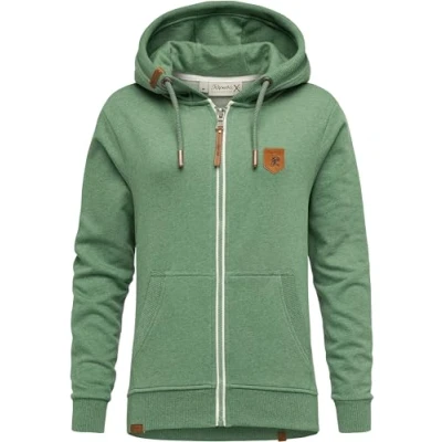 Abbildung von REPUBLIX Damen Sweatjacke Hoodie Sweatshirt Pullover Zipper Jacke RD 023 Grün Melange S