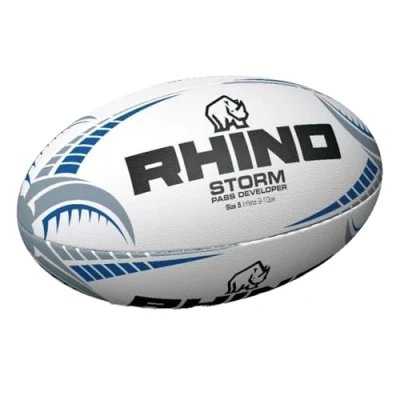 Abbildung von Rhino Storm Pass Entwickler Rugbyball, weiß, 5