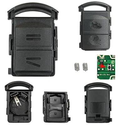 Abbildung von Repair Reparatur Satz Auto Schlüssel Austausch Gehäuse mit 2 Tasten + Drucktasten kompatibel für Opel Corsa C Meriva A Combo Tigra B