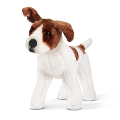 Abbildung von Melissa &amp; Doug Jack Russell Terrier Plüsch Spielzeug für Kinder Tier Weiches Alle Altersgruppen Geschenk Jungen oder Mädchen