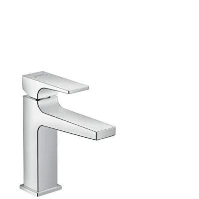 Abbildung von hansgrohe Waschtischarmatur &quot;Metropol&quot;, 11cm, mit Hebelgriff und Push Open Ablaufgarnitur