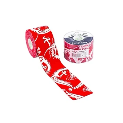 Abbildung von Nasara Dragon Tape, Design Kinesiology 5cm x 5m, rot
