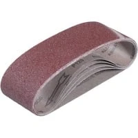 Abbildung von Original Einhell Schleifbandset 6 teilig (Bandschleifer Zubehör, passend für Akku Bandschleifer TP BS 18/457 Li BL, Körnung: 2x P60, P80, P120)